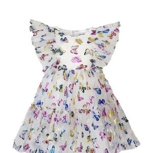 Lola & the Boys Butterfly Print Dress